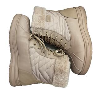 Aldo Flurrys Waterproof Faux Fur Winter Boots Size 9 Womens Nude Pink